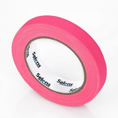 Клейкая лента SELENS Fluorescent UV Tape Pink 12mm x 23m