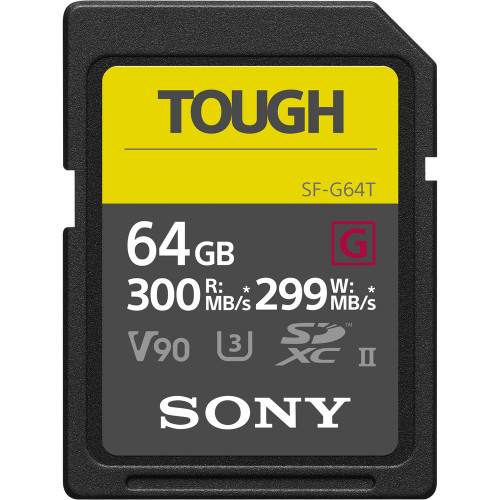 Карта памяти SONY SDXC 64GB Tough (SF-G64T /T1) 299Mb/s