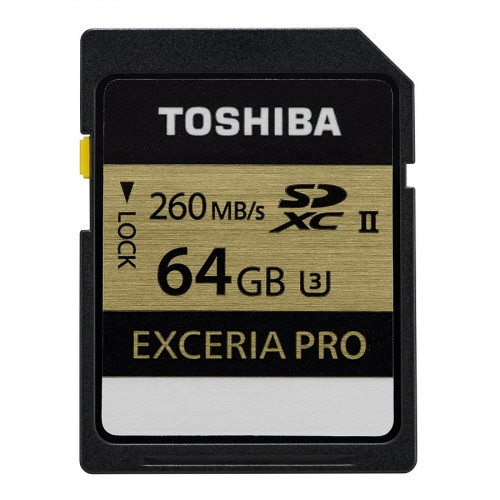 Карта памяти SD 64Gb TOSHIBA Exceria PRO 270mbs