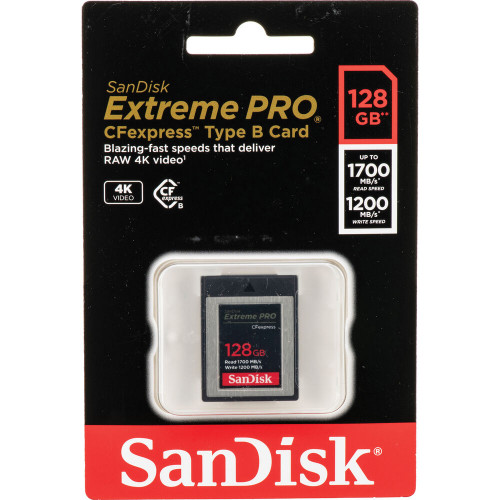 Карта SanDisk 128GB Extreme PRO CFexpress