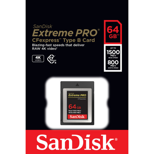 Карта SanDisk 64GB Extreme PRO CFexpress