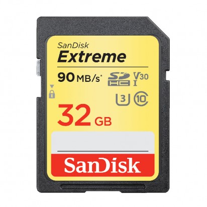 Карта памяти SD 32Gb SanDisk Extreme UHS-I 90Mb/s