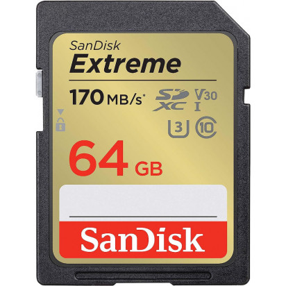 Карта памяти SD 64Gb SanDisk Extreme