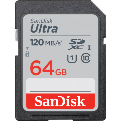 Карта памяти SDHC 64GB SanDisk Ultra