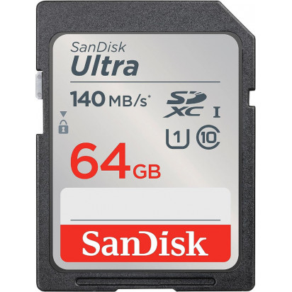 Карта памяти SDHC 64GB SanDisk Ultra 140mb