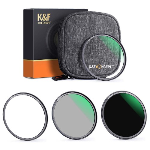 Набор фильтров K&F Concept 72mm MCUV+CPL+ND1000 magnetic