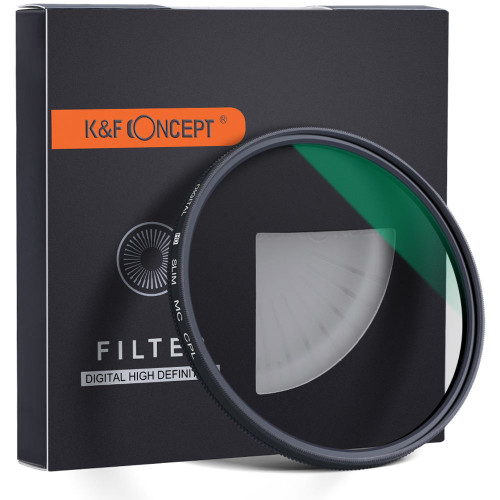 Светофильтр K&F Concept 82мм CPL Slim Green Multi-Coated 