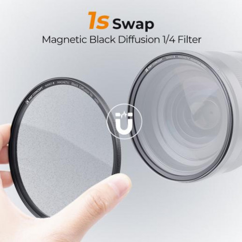 Светофильтр K&F Concept 77mm 1/4 black diffusion magnetic