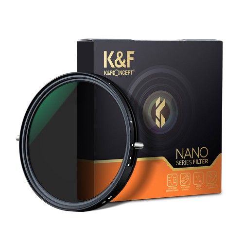 Светофильтр K&F Concept 62мм NanoX CPL Variable ND2-ND32