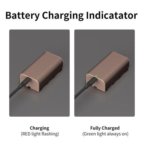 Аккумулятор Kingma NP-F550 2600mAh Type-C