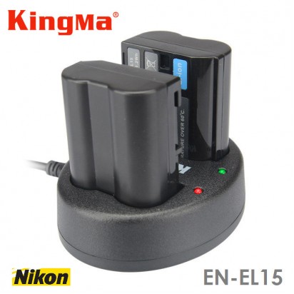 Зарядка KingMa EN-EL15 Nikon двухканальная