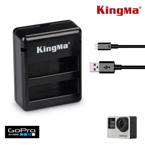 Зарядка KingMa BM-020 GoPro Hero 4 двухканальная