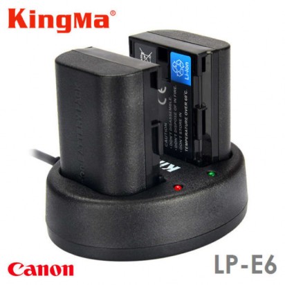 Зарядка KingMa LP-E6 Canon двухканальная