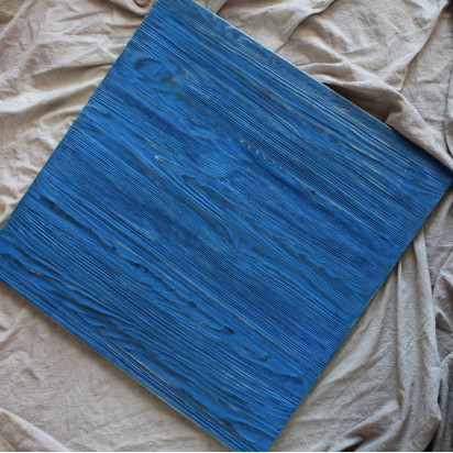 Фон деревянный 60x70 cm Синий Белый