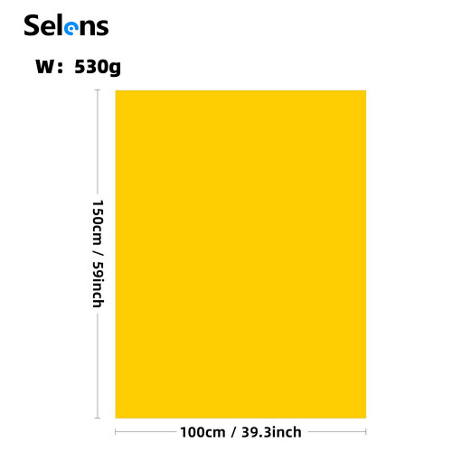 Фон PVC Selens Темно-жёлтый 100х150 см