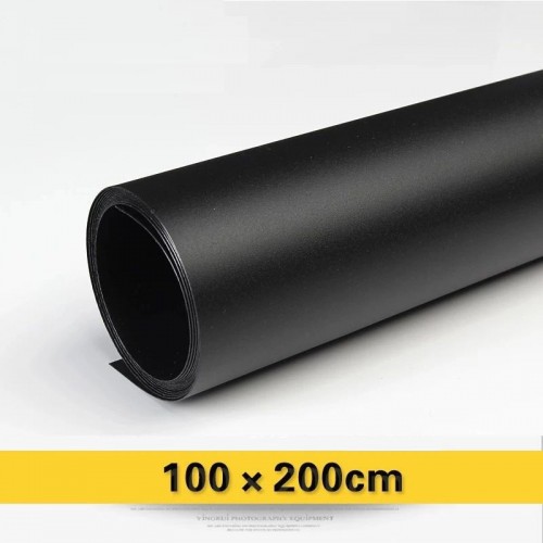 Фон PVC черный матовый 100х200 см