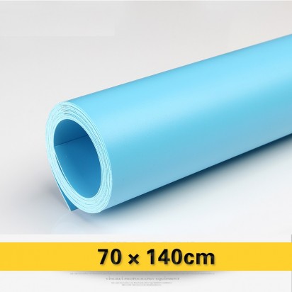 Фон PVC голубой матовый 70х140 см