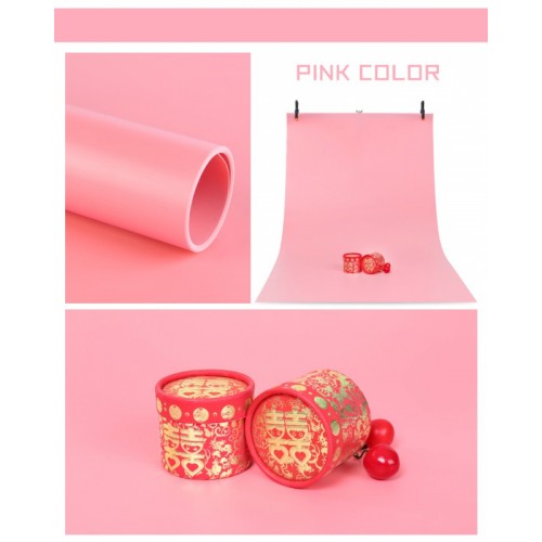 Фон PVC розовый матовый 100х200 см