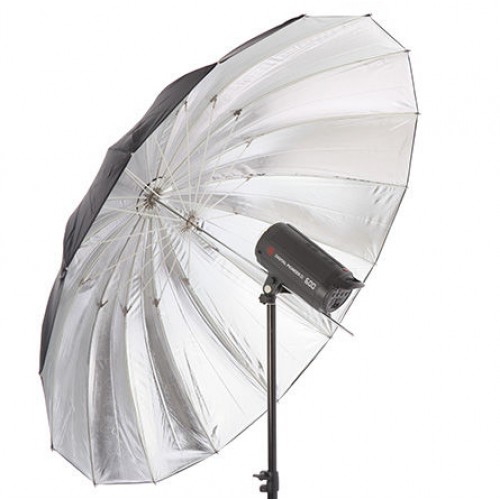 Зонт JINBEI 150 см чёрно серебристый