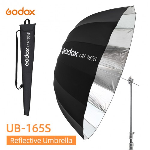 Зонт параболический GODOX UB-165S серебро черный