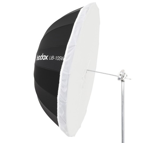 Зонт GODOX UB-105S Серебро черный с диффузором