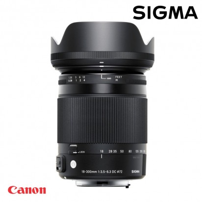 Объектив SIGMA 18-300mm f3.5-6.3 DC MACRO OS HSM Canon