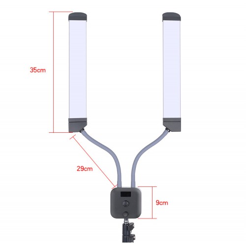 Двойная Лампа для Визажиста Fill LED Light K2