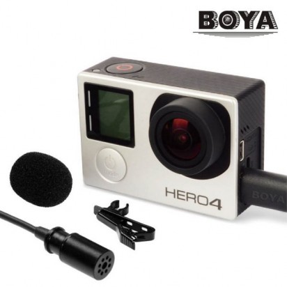 Петличный микрофон BOYA BY-GM10 для GoPro Hero