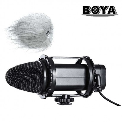 Стерео микрофон BOYA BY-V02 для DSLR и Видеокамер
