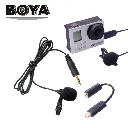 Петличный микрофон BOYA BY-LM20 mini USB GoPro